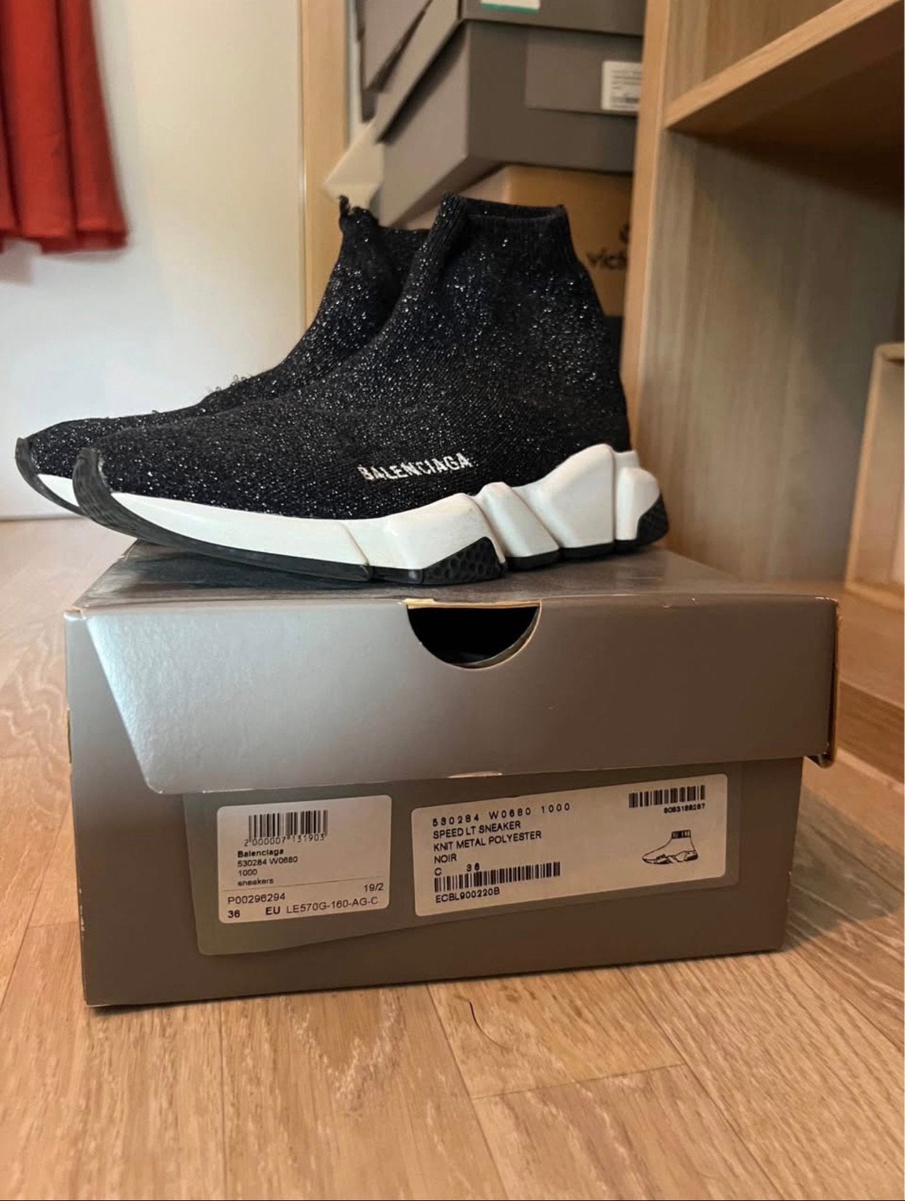 Balenciaga speed trainer, Kleding | Dames, Zwart, Ophalen of Verzenden, Sneakers, Gedragen