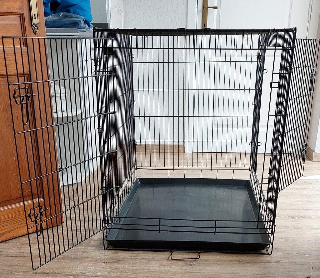 hondenbench, zwart, opvouwbaar, prijs € 75.00, Dieren en Toebehoren, Ophalen