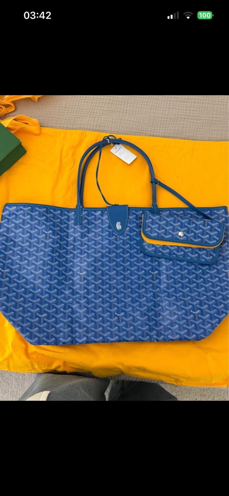 Sac Goyard de taille moyenne, Enlèvement ou Envoi, Neuf, Bleu