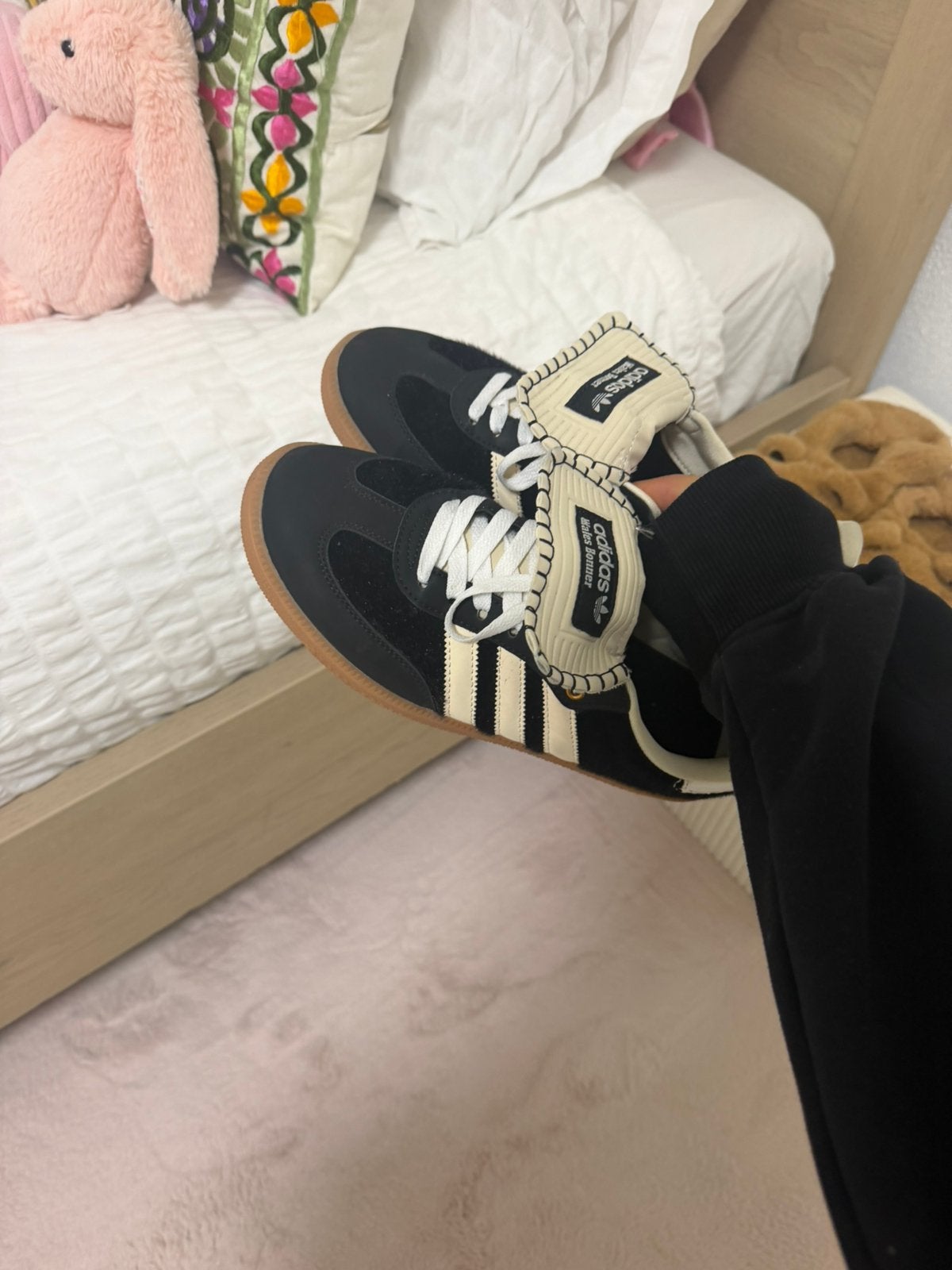 Addidas originals x wales bonner samba pony, Verzenden, Zwart, Zo goed als nieuw, Sneakers