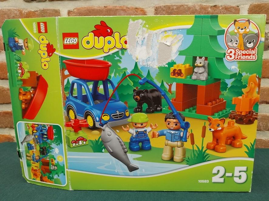 Duplo 10583 - Vader en zoon gaan vissen in het bos, Kinderen en Baby's, Ophalen of Verzenden, Zo goed als nieuw, Compleet, Duplo