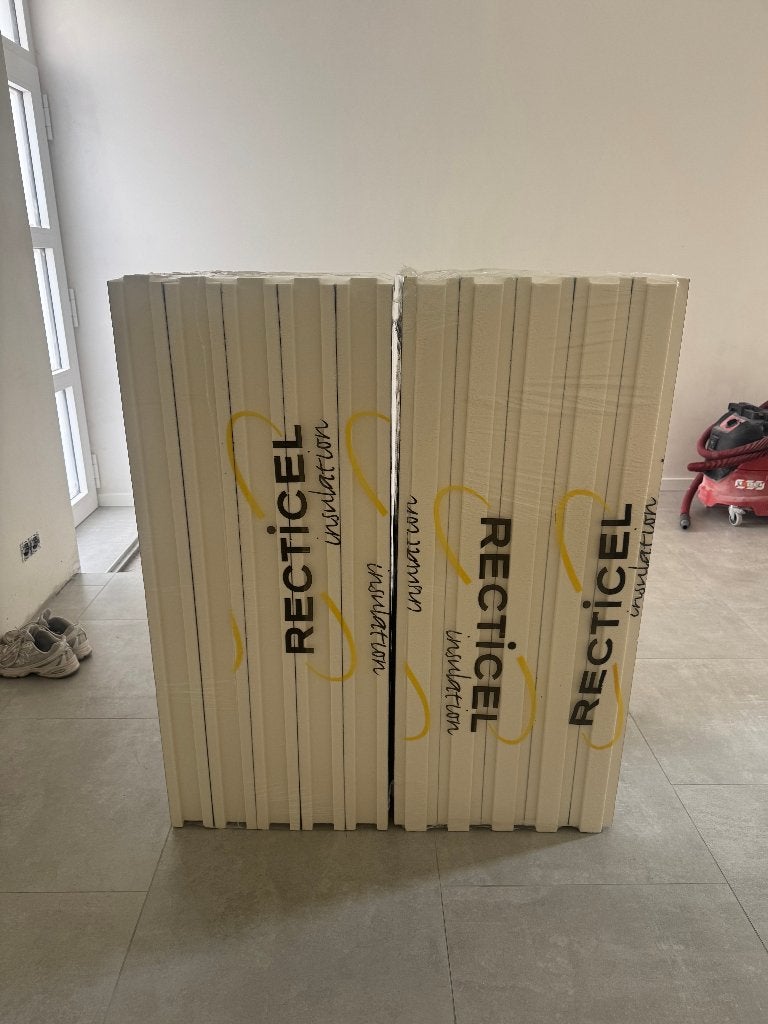 A VENDRE : RECTICEL EUROWALL - 100mm, Bricolage & Construction, 8 à 12 cm, Enlèvement, Mousse rigide (PIR), Isolation des murs