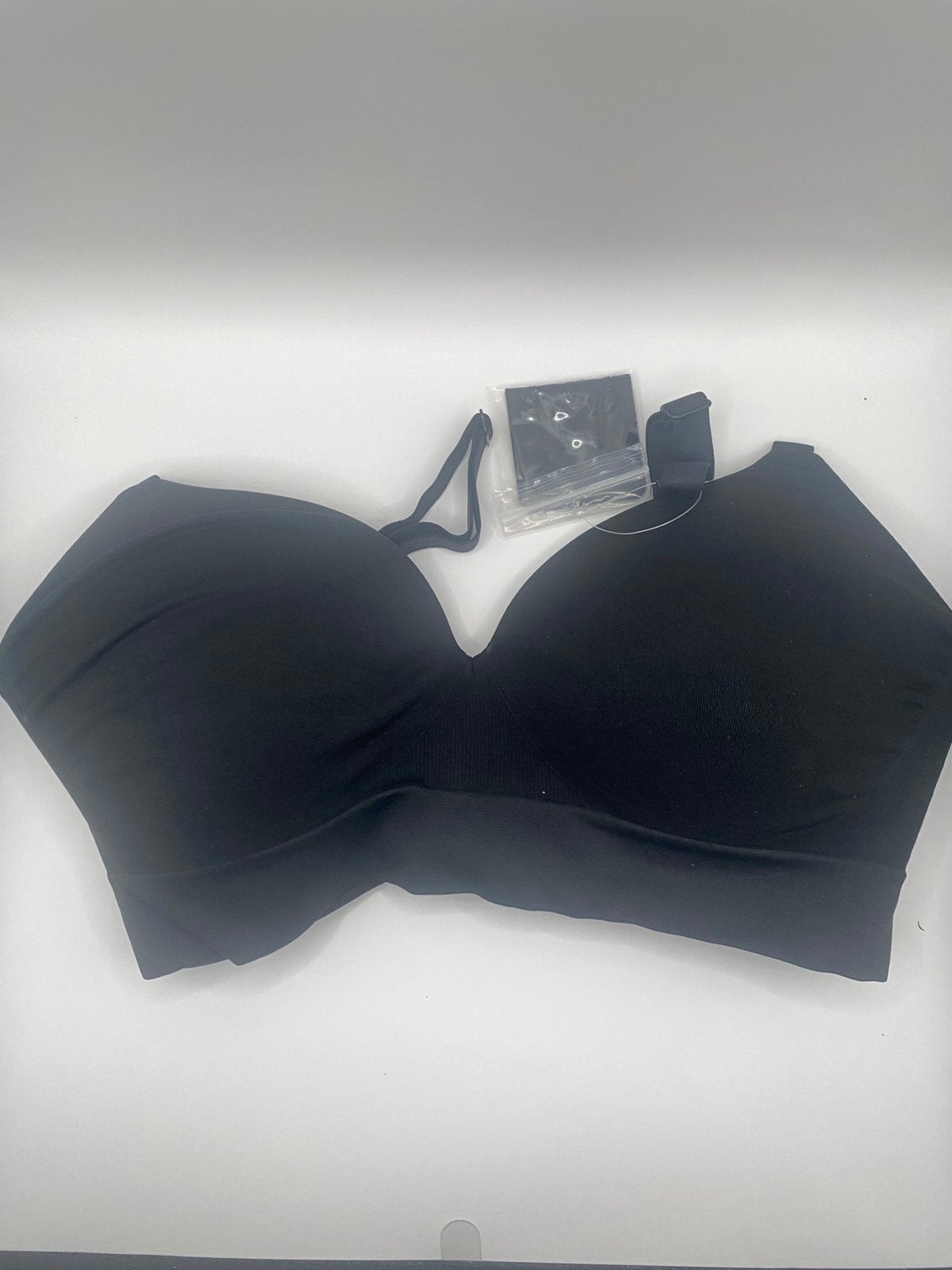 True Kind Black Seamless Padded Bra with Adjustable Straps, Kleding | Dames, Zwangerschapskleding, Maat 38/40 (M), Zwart, Nieuw