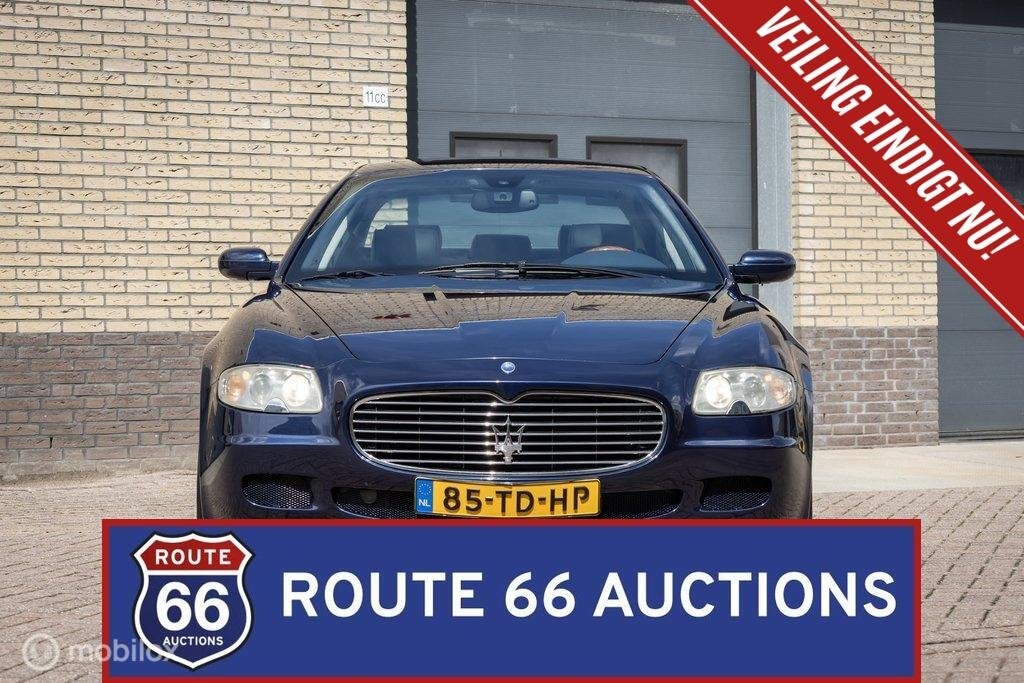 Maserati Quattroporte | 2006 | Route 66 Auctions, Auto's, Gebruikt, Zwart, Bedrijf, Handgeschakeld