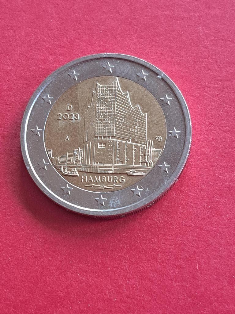 2023 A Allemagne 2 euros Elbphilharmonie, Berlin, Envoi, Allemagne, 2 euros, Monnaie en vrac