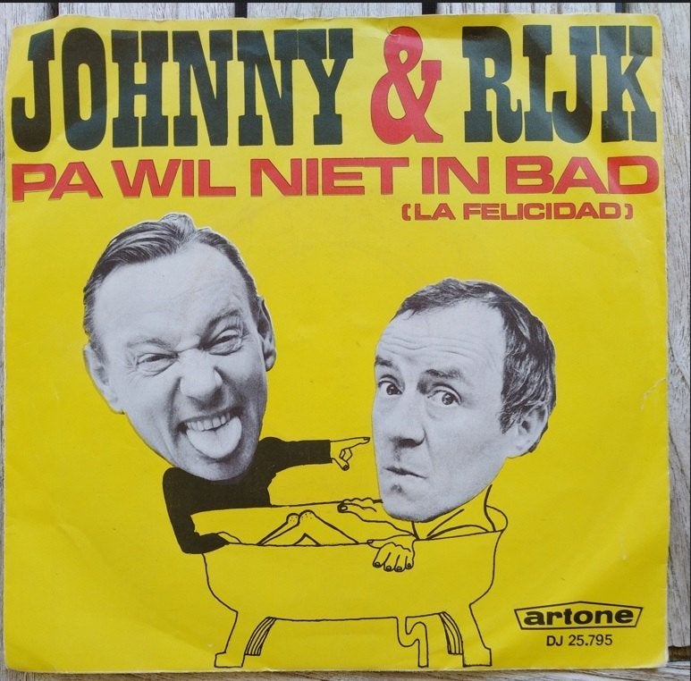 †Johnny & Rijk: "Pa wil niet in bad"/Johnny & Rijk-SETJE!, Cd's en Dvd's, Vinyl | Nederlandstalig, Fotohoes, Ophalen of Verzenden