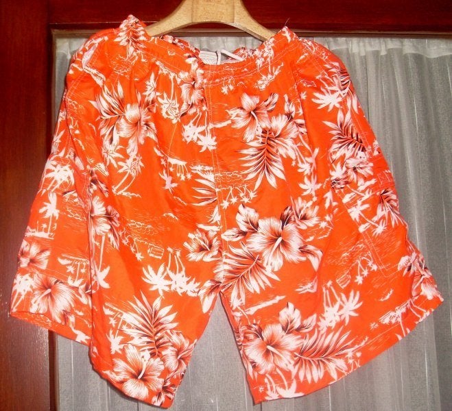 Oranje-rode zwemshort maat XXL, Ophalen of Verzenden, Maat 46 (S) of kleiner, Oranje, Zwemshort