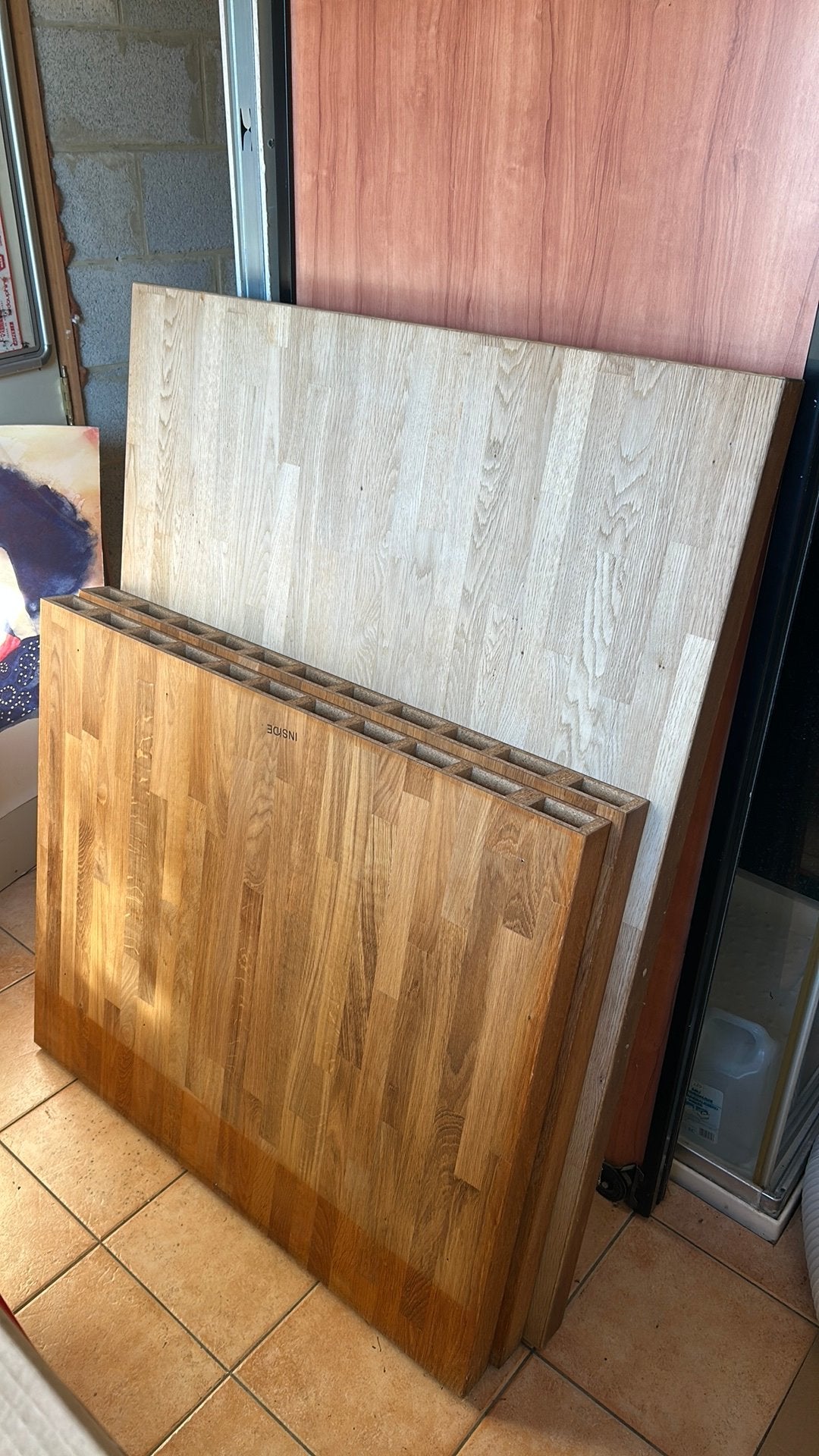 Îlots de cuisine en bois, Maison & Meubles, Enlèvement, Utilisé