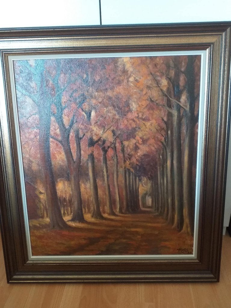 Schilderij op doek, Antiek en Kunst, Ophalen, Gedateerd, Landschap, Doek
