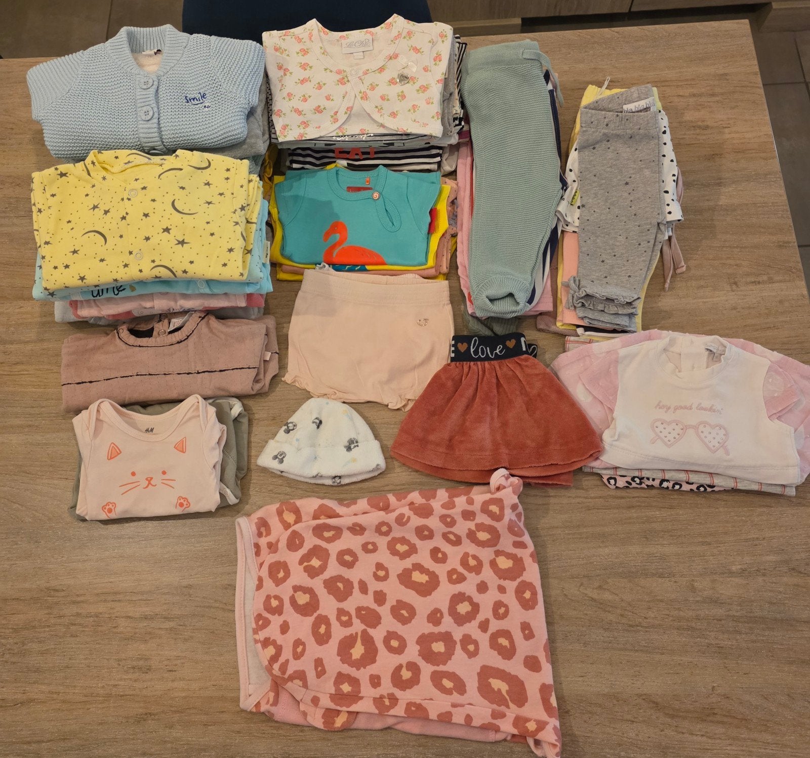 Bundel babykleding meisje 50 - 56 (58 stuks), Kinderen en Baby's, Ophalen of Verzenden
