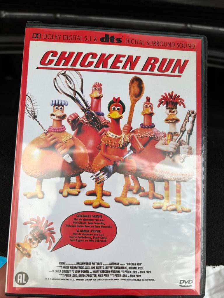 Chicken run vlaamse versie dvd, Ophalen of Verzenden, Zo goed als nieuw