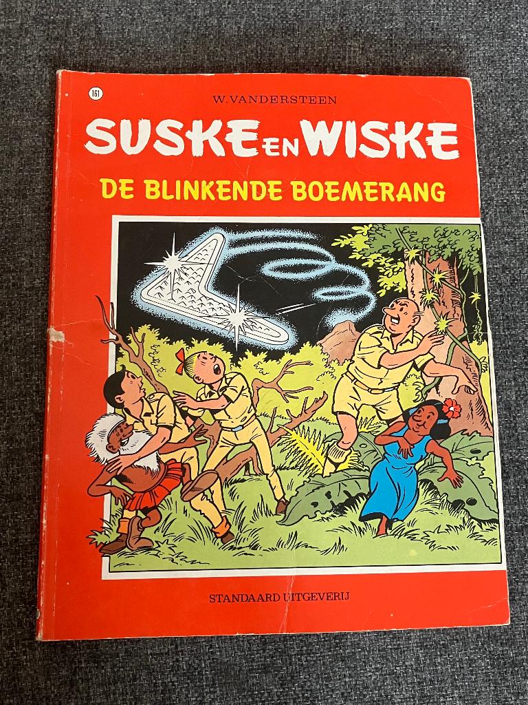 Suske en Wiske - 161 - De blinkende boemerang, Eén stripboek, Ophalen of Verzenden, Gelezen, Willy Vandersteen