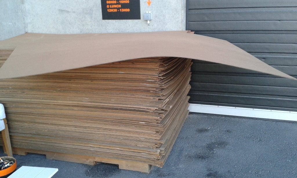 Hardboard platen  122 x 224cm, Ophalen, Zo goed als nieuw