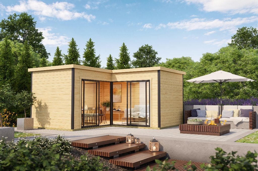 Nouveau cabanon de jardin Domeo avec 6 loggias, Envoi, Neuf