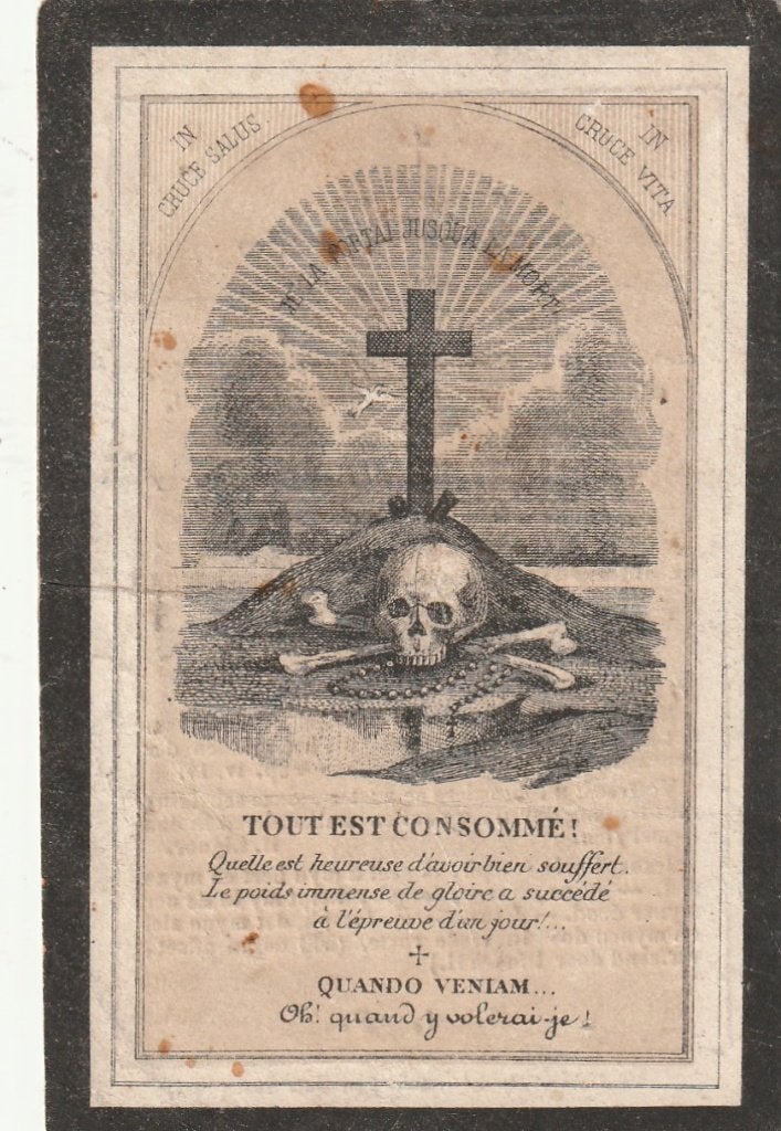+ 1 / B P JOURQUIN PARIKE 1842 - 1860 - J B 1865, Collections, Enlèvement ou Envoi, Image pieuse
