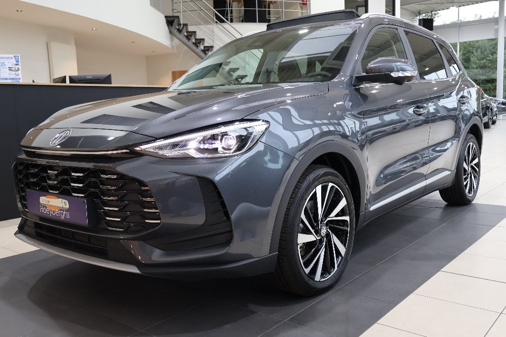 MG ZS Hybrid+ Luxury HEV 197PK - Panodak - Nieuw, Autos, Cuir, Argent ou Gris, Euro 6, Entreprise