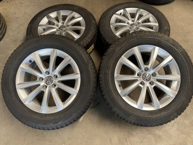 17 inch originele Merano velgen + winterbanden Volkswagen Ti, Pneus et Jantes, -, 17 pouces, Utilisé