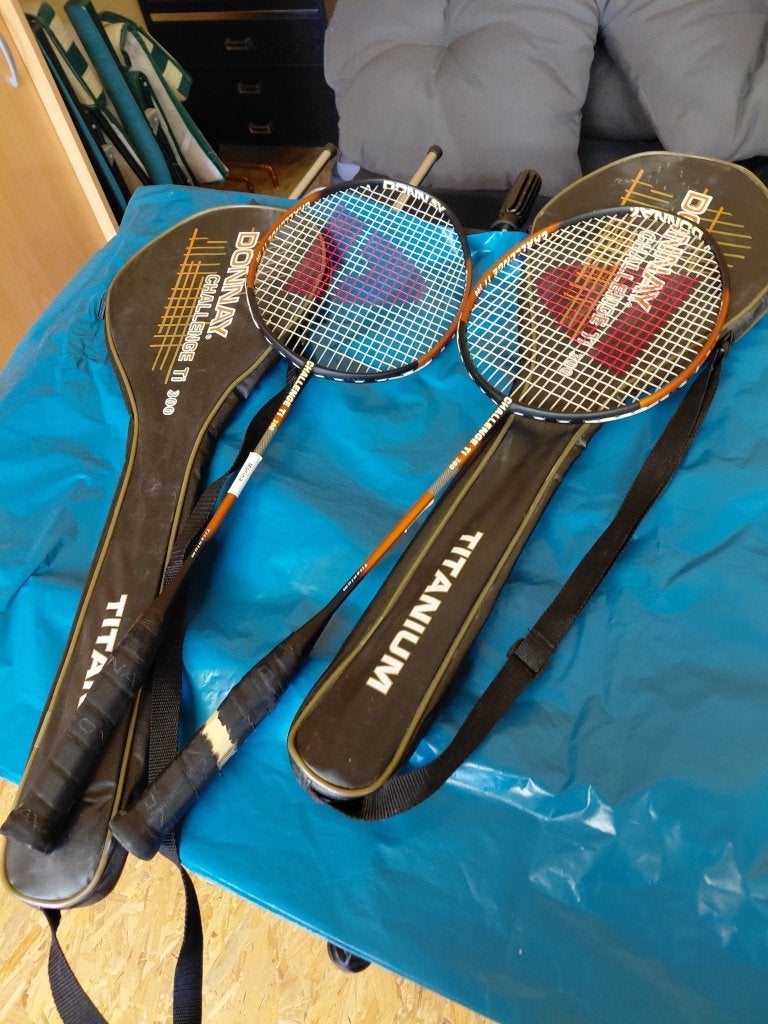 badminton raketten donnay, Sports & Fitness, Enlèvement, Comme neuf, Raquette(s)