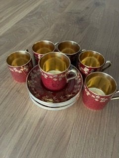 6 kopjes en schoteltjes, Antiek en Kunst, Ophalen