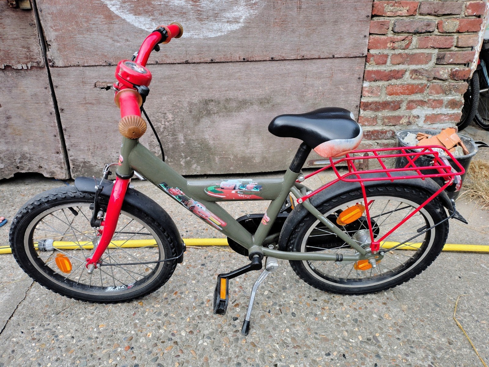 Jongensfiets 18 inch, Vélos & Vélomoteurs, Vélos | Garçons, Enlèvement, Utilisé, Frein à rétropédalage, 18 pouces