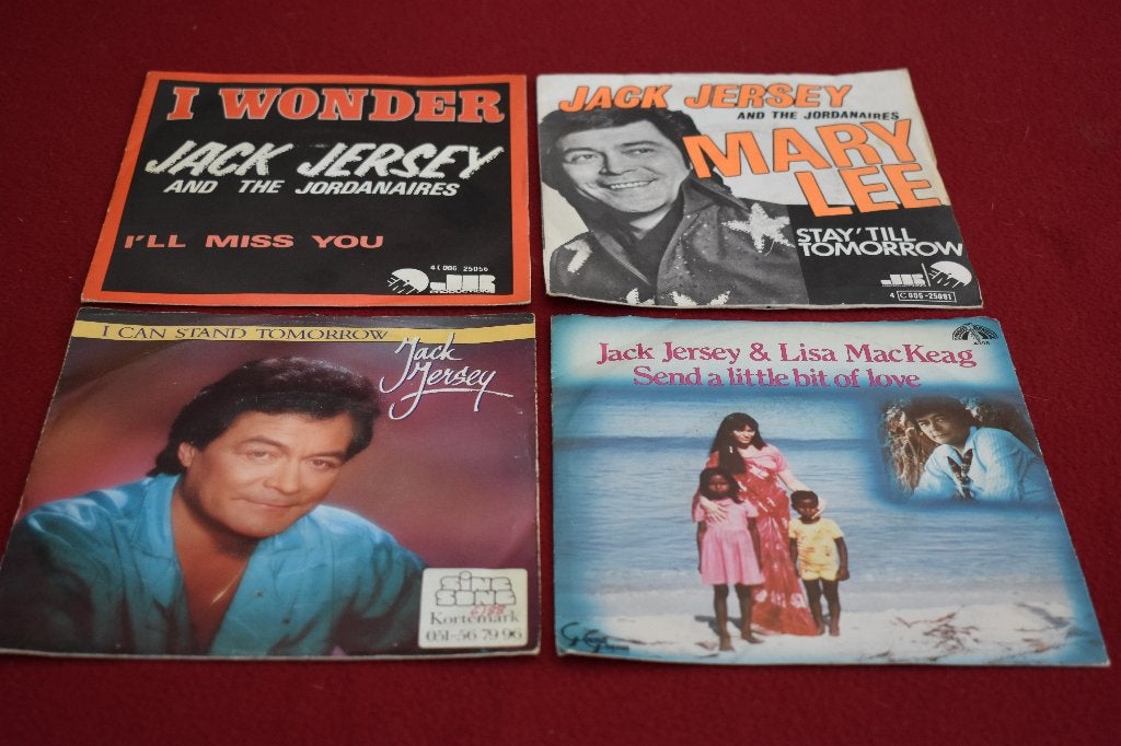 prachtige reeks 45t's vinylsingels van Jack JERSEY, Enlèvement ou Envoi, Pop, 7 inch, Comme neuf