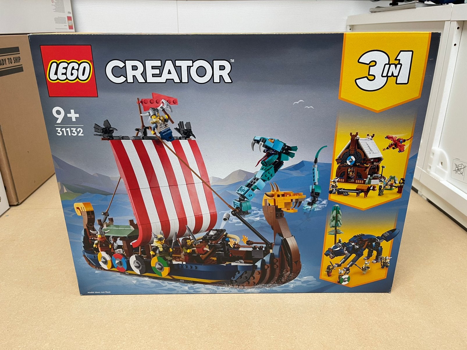 Lego creator 31132 Viking ship & the Midgard serpent - nieuw, Enlèvement ou Envoi, Lego, Ensemble complet, Comme neuf