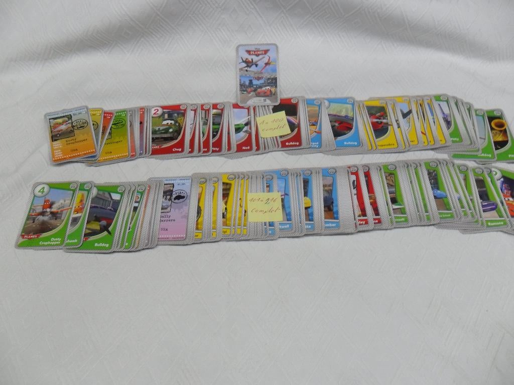 Complete set van 1 tot 216 Disney Planes & Cars, Verzamelen, Overige supermarkten, Ophalen of Verzenden