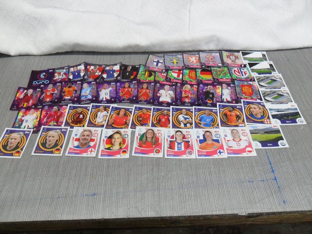 Ontbrekende stickers topps Euro 2025 voor dames, Ophalen of Verzenden, Nieuw, Poster, Plaatje of Sticker