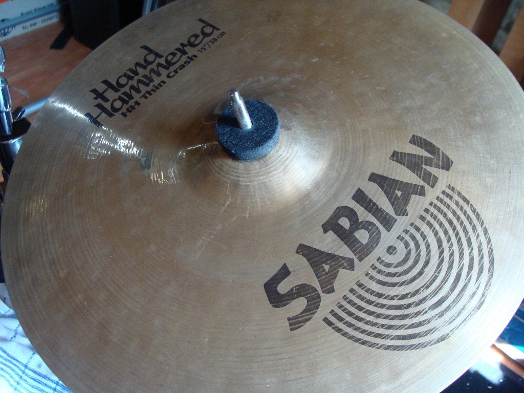 Sabian 15" Hand Hammered Thin Crash, Musique & Instruments, Batteries & Percussions, Enlèvement ou Envoi, Comme neuf, Autres marques