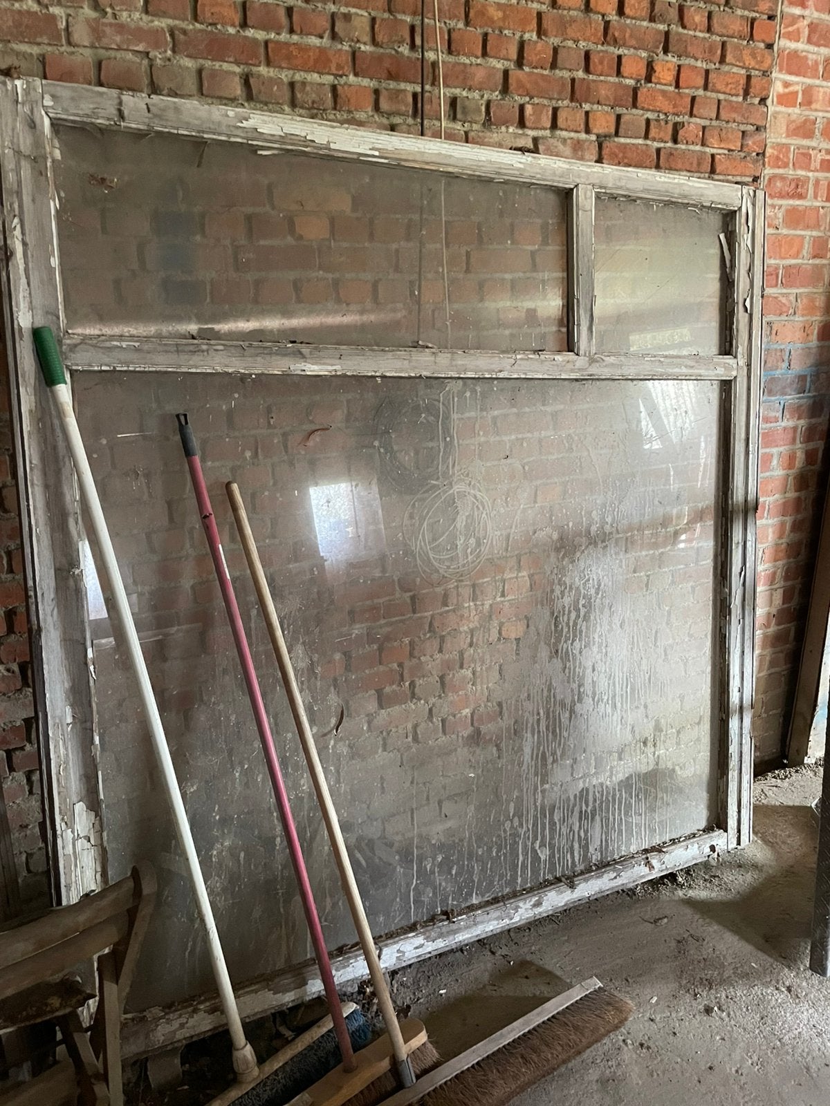GRATIS enkel glas ramen met houten chassis, Bricolage & Construction, Vitres, Châssis & Fenêtres, Enlèvement, Utilisé