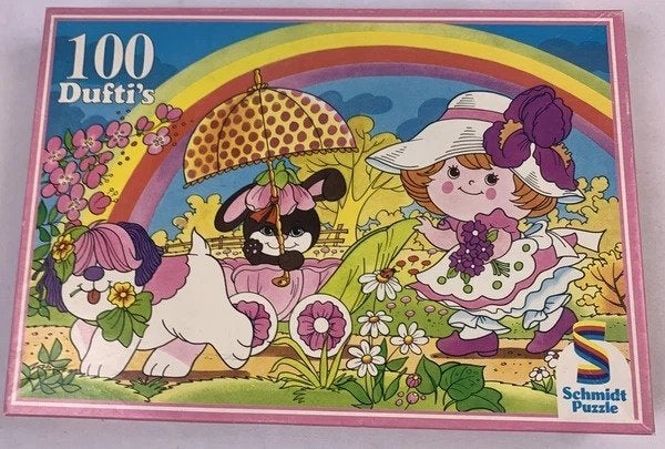 Schmidt Dufti's Charmkins onder de regenboog puzzel 100 st., Hobby en Vrije tijd, Verzenden, Minder dan 500 stukjes, Zo goed als nieuw