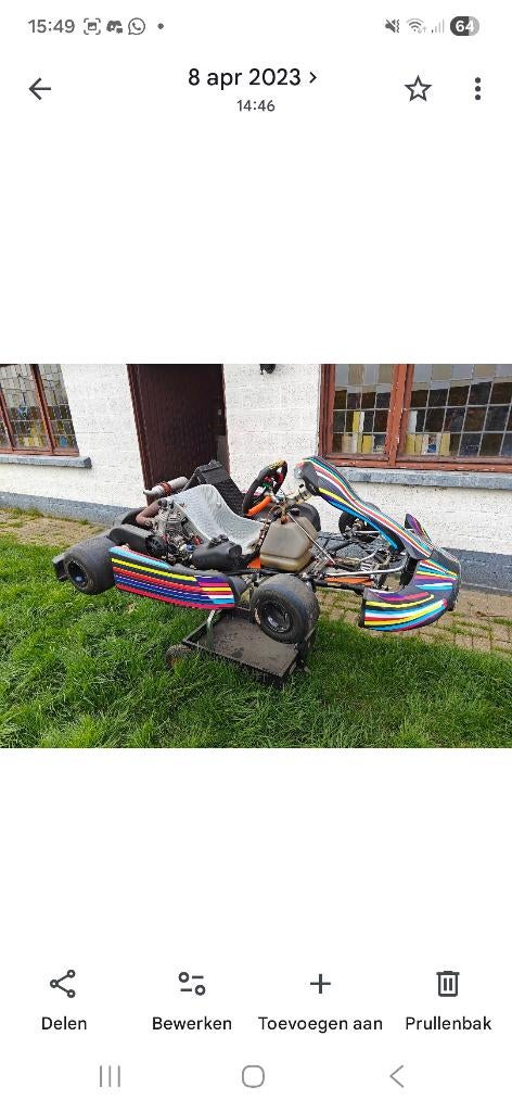 2karts 125cc 2takt automaat, Ophalen, Gebruikt, 125 cc, Overige merken