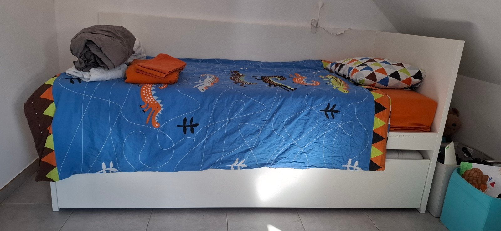 ikea dubbel bed, Kinderen en Baby's, Ophalen, Gebruikt