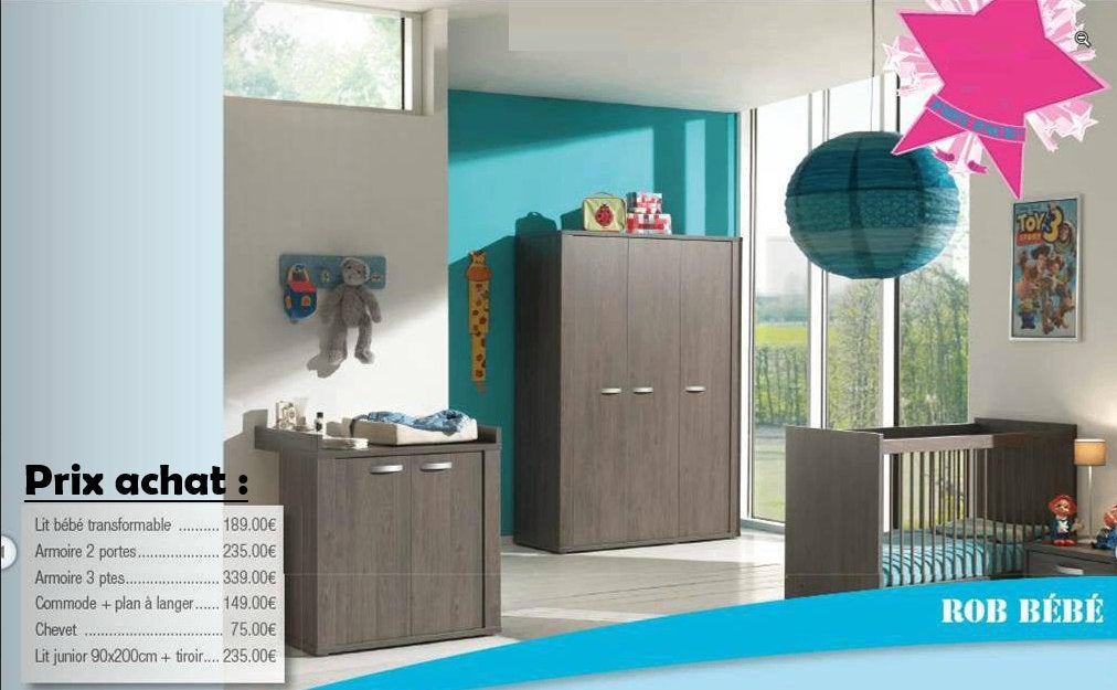 Chambre évolutive enfant complète !, Une personne, Enlèvement, Utilisé, Moderne