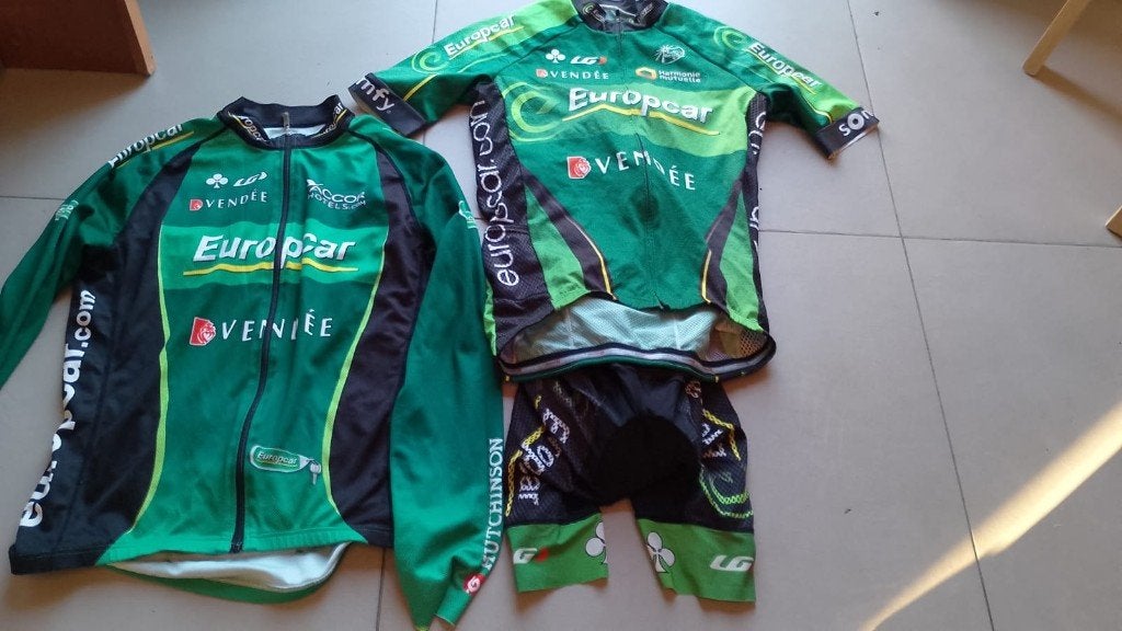 tenue UCI pro tour Europcar 2014 maat M, Ophalen of Verzenden, Zo goed als nieuw