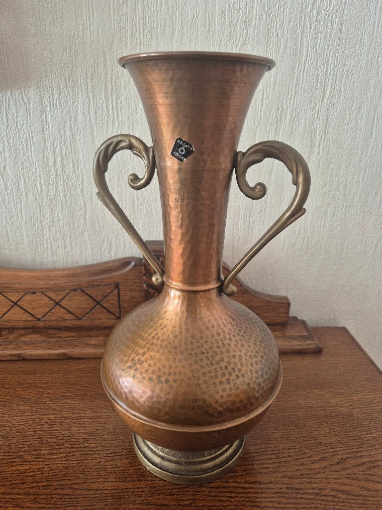 vintage koperen amfora-vaas, Ophalen
