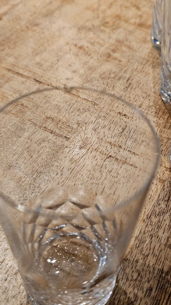 10 verres en cristal Baccarat - Modèle Écaille Chauny (9 cm), Antiquités & Art, Enlèvement