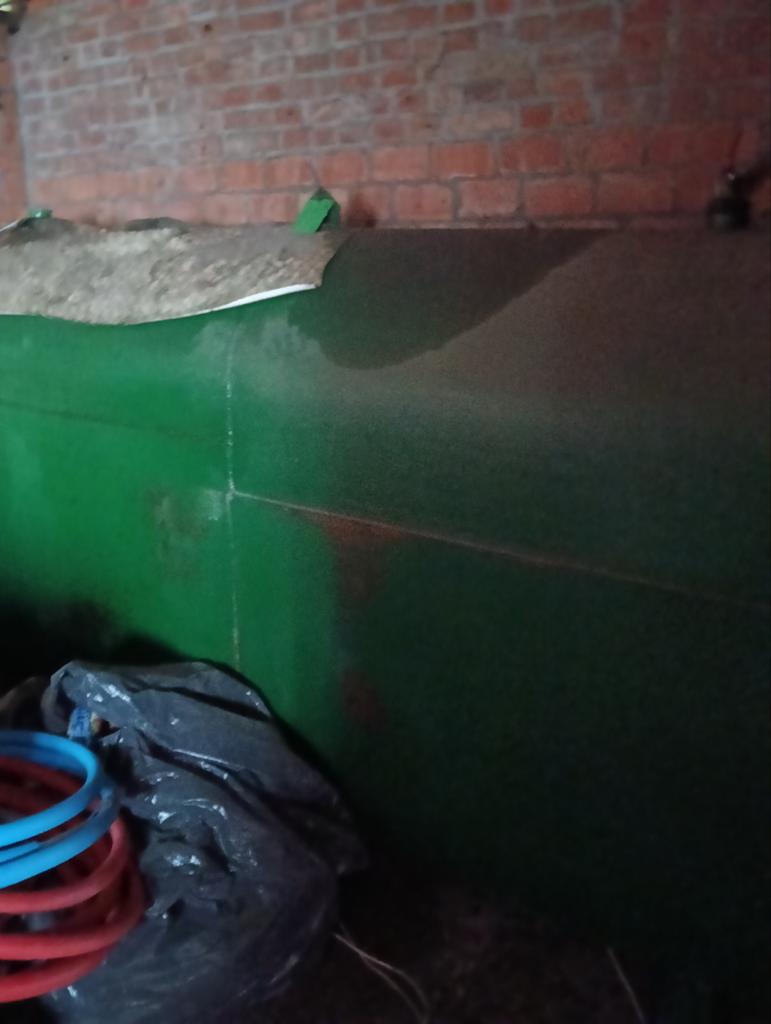 Gratis mazout tank, Ophalen