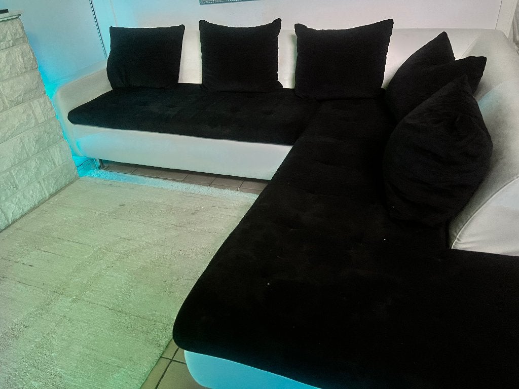 Canapé d’angle à vendre, 150 cm ou plus, Quatre personnes ou plus, Enlèvement, Utilisé
