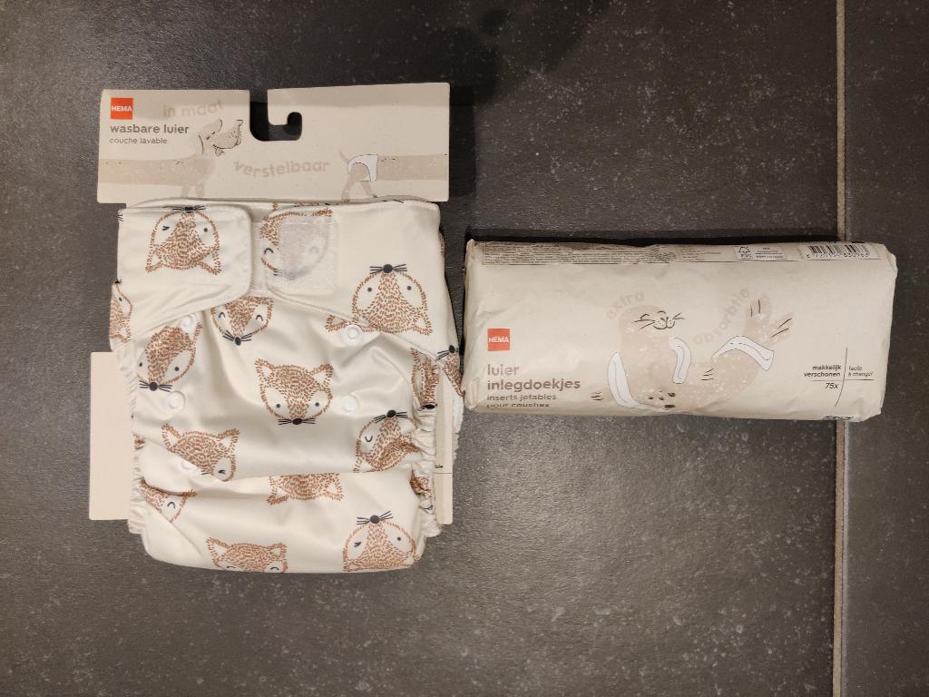 Couche lavable HEMA + lingettes (nouveau !), Enfants & Bébés, Bains & Soins, Neuf, Autres types, Hema, Enlèvement