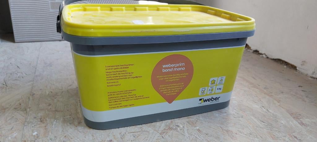 Weberprim bond mono primer 5kg, Ophalen, Nieuw