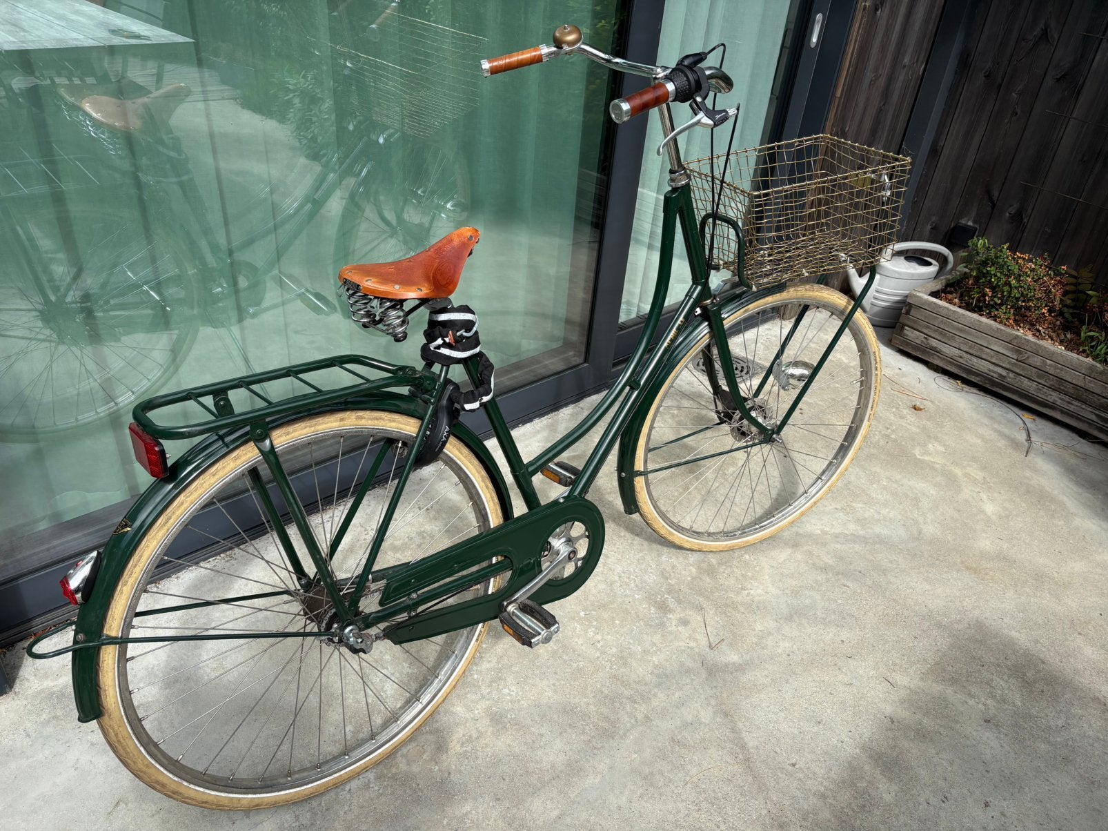 Klassieke damesfiets Achielle - prima staat - brooks zadel, Ophalen, Zo goed als nieuw, Handrem