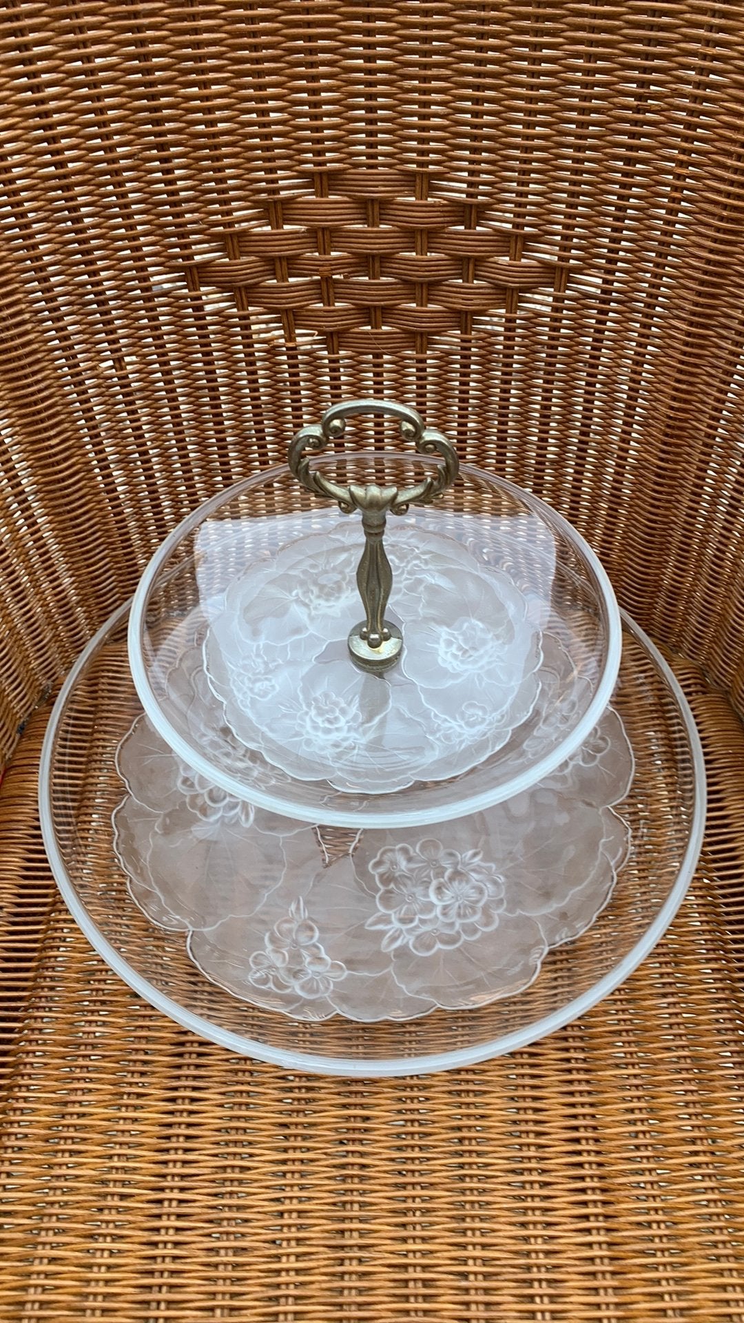 Decoratieve schaal, Huis en Inrichting, Woonaccessoires | Etagères, Ophalen, Demontabel, Glas, Nieuw