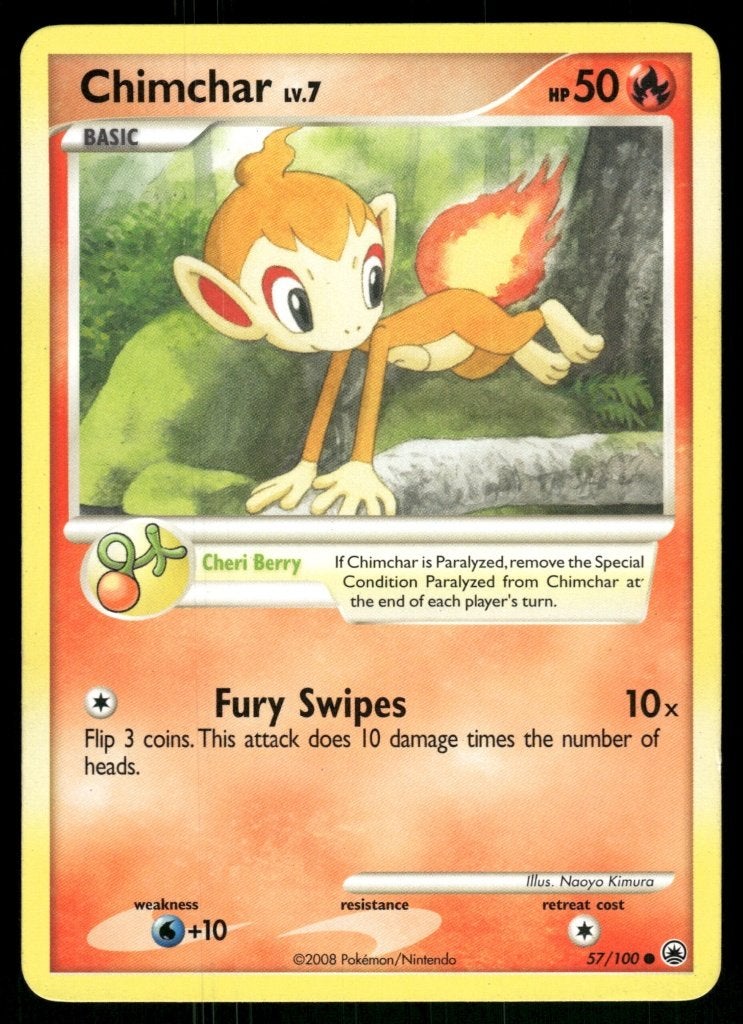 Chimchar 57/100 - Majestic Dawn, Envoi, Utilisé