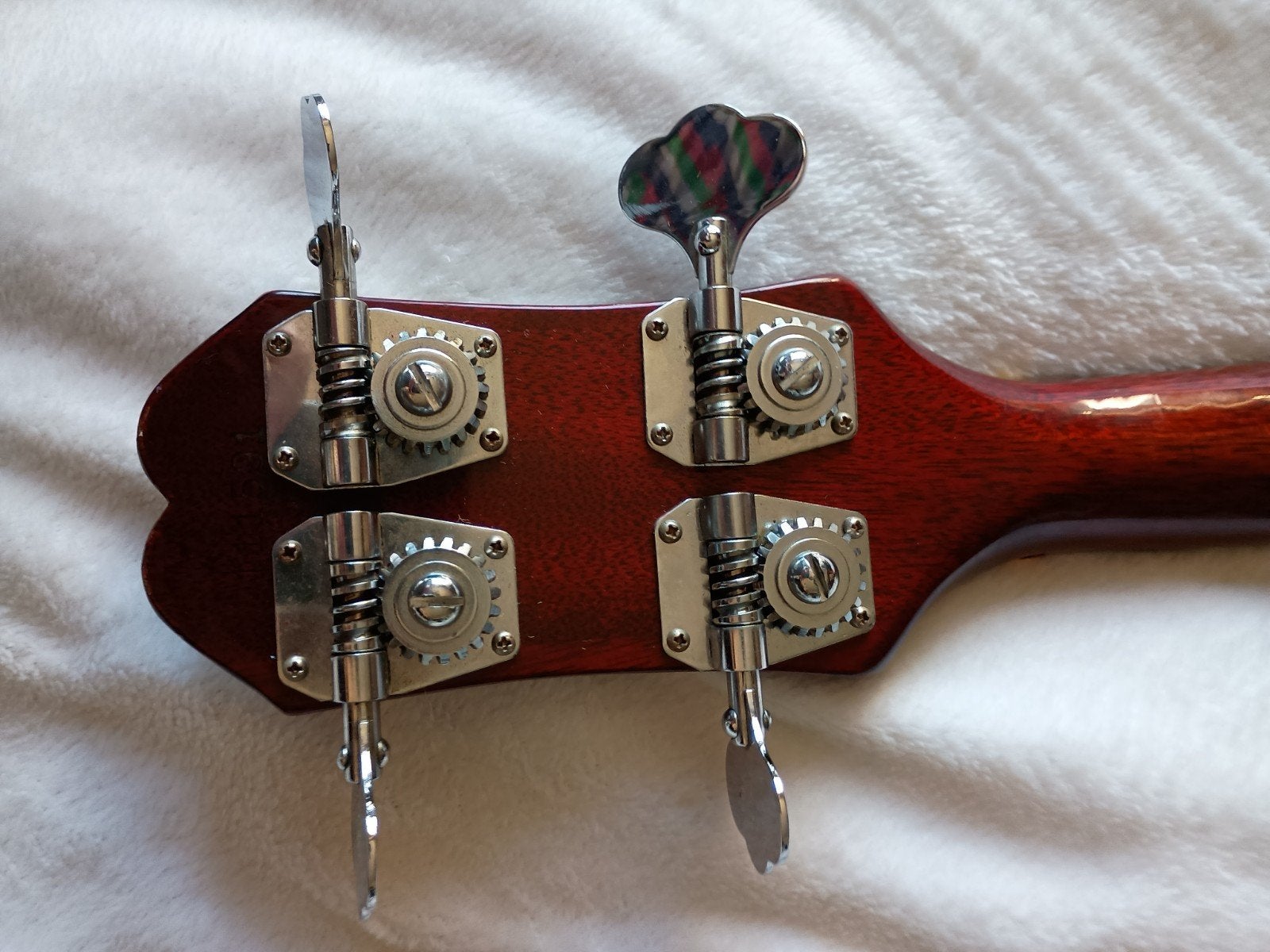 EPIPHONE RIVOLI BASS 1967 ORIGINAL EN PARFAIT ÉTAT, Enlèvement, Comme neuf, Rouge, Autres matériaux