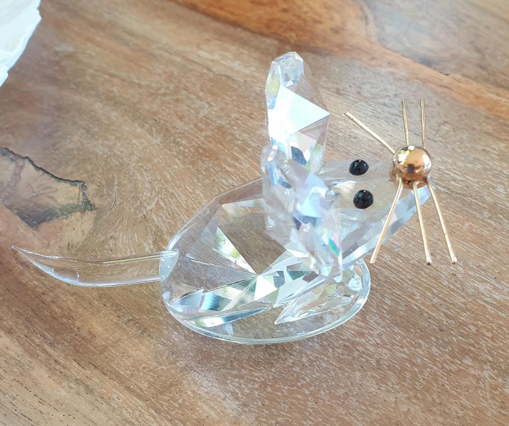 Beeldje uit kristal muis, Ophalen of Verzenden