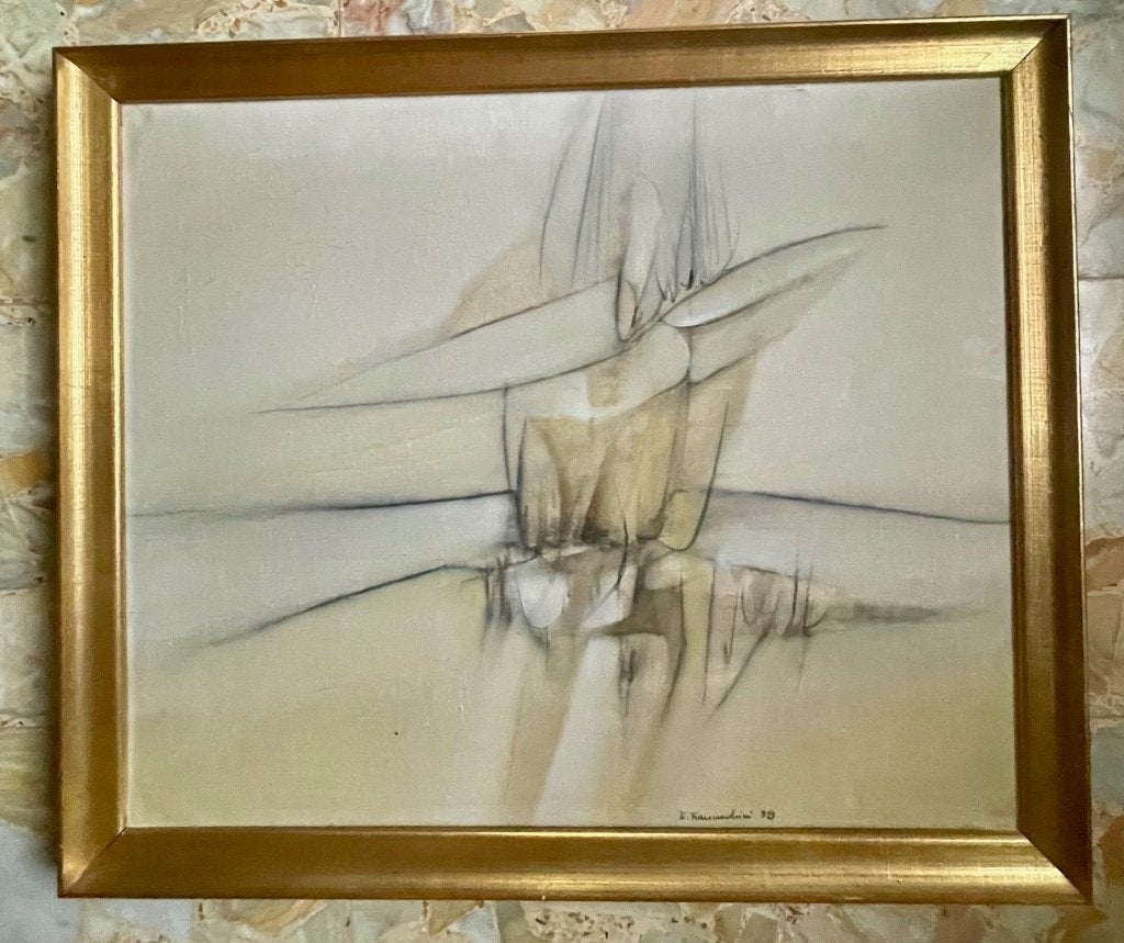 Edoardo FRANCESCHINI (1928-2006) - olie op doek, Antiek en Kunst, Kunst | Schilderijen | Modern, Ophalen of Verzenden, Gesigneerd