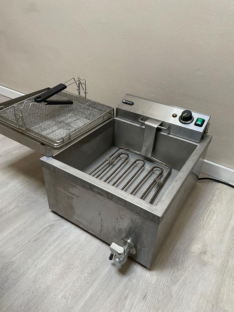 Donut friteuse 12 L - RVS - H 36 X 86 X 63CM - Hendi, Electroménager, 4 litres ou plus, Enlèvement, Comme neuf, Pan intérieur amovible