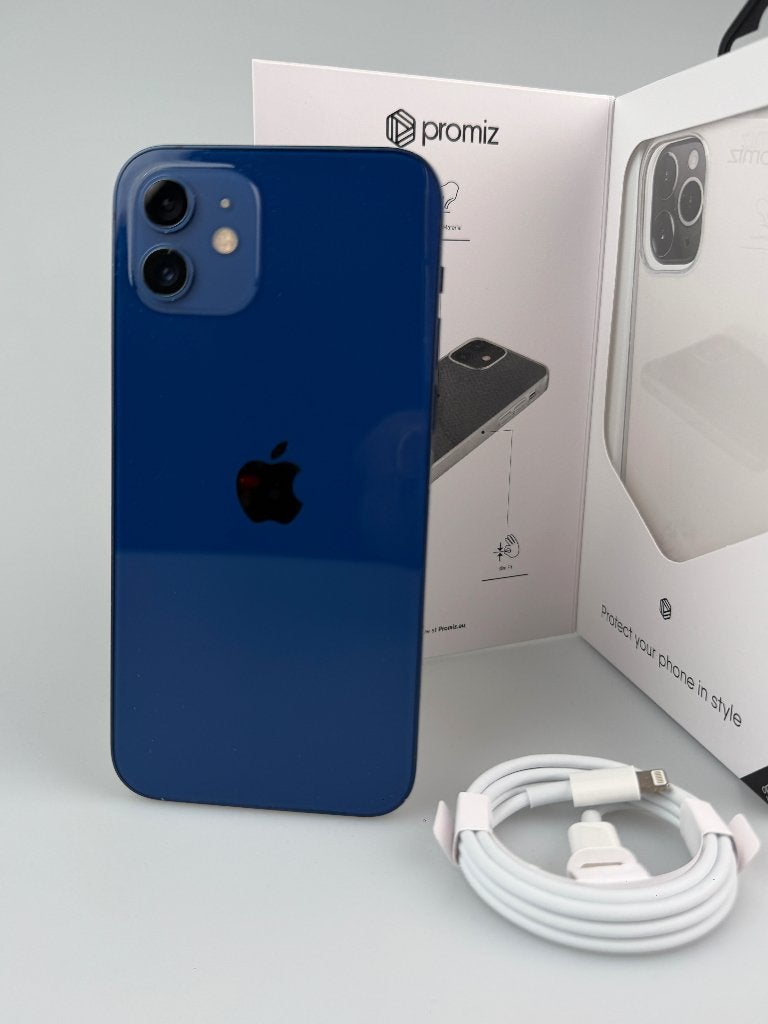 iPhone 12, 128 GB, Nieuw Batterij, Blauw, 128 GB, Blauw, Refurbished, Ophalen of Verzenden