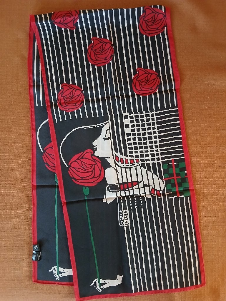 Zijden sjaal Art Nouveau Mackintosh, Ophalen of Verzenden, Nieuw, Sjaal